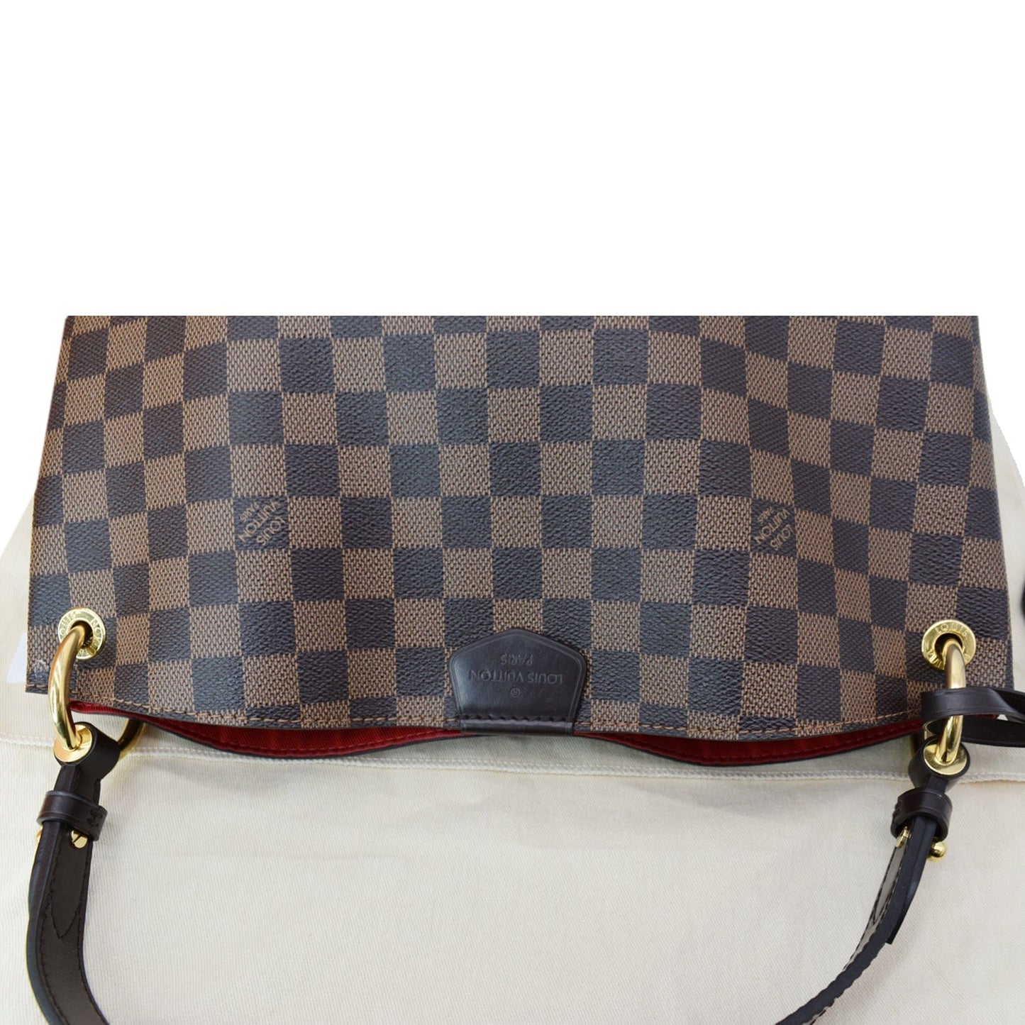 LOUIS VUITTON Graceful PM Damier Ebene Shoulder Bag Brown