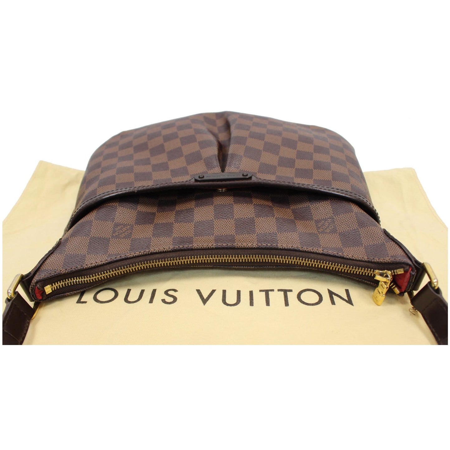 LOUIS VUITTON Bloomsbury PM Damier Ebene Crossbody Bag Brown