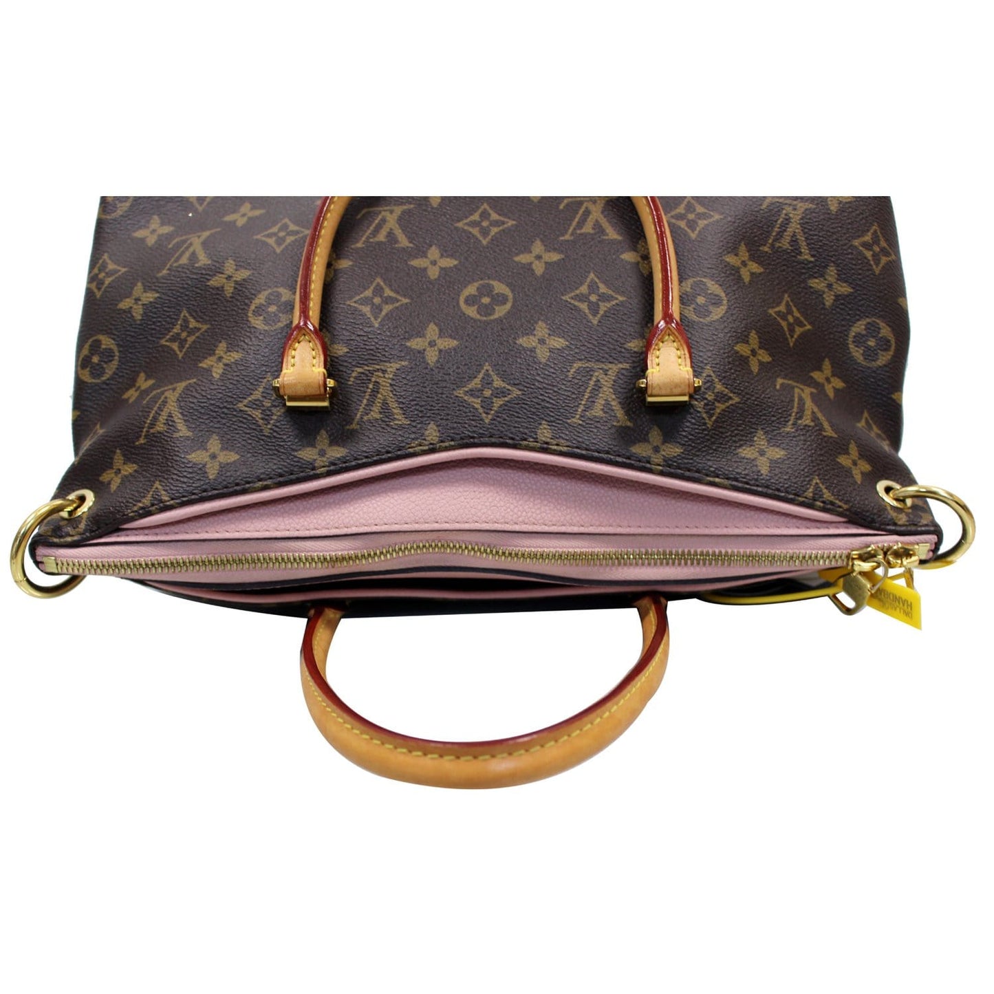 LOUIS VUITTON Pallas Monogram Canvas 2Way Shoulder Bag Brown