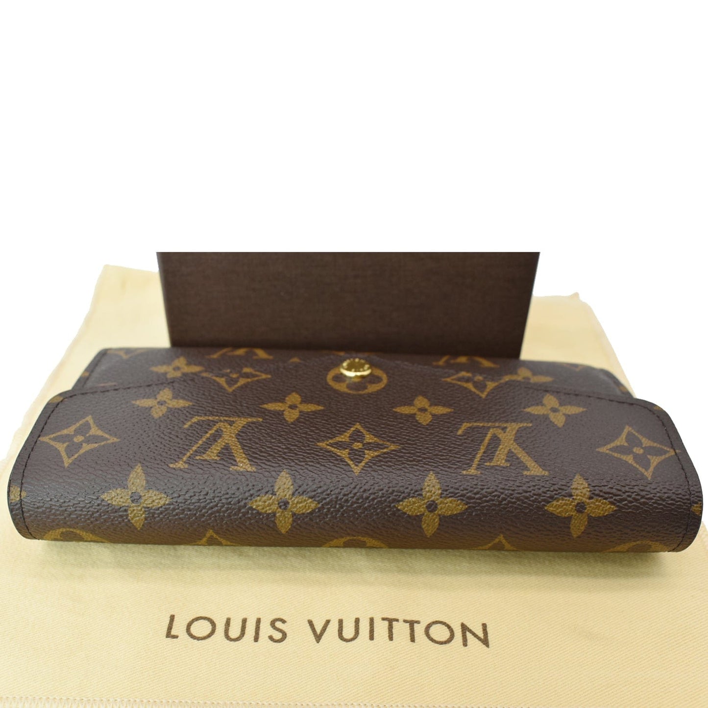 LOUIS VUITTON Sarah Monogram Canvas Wallet Brown