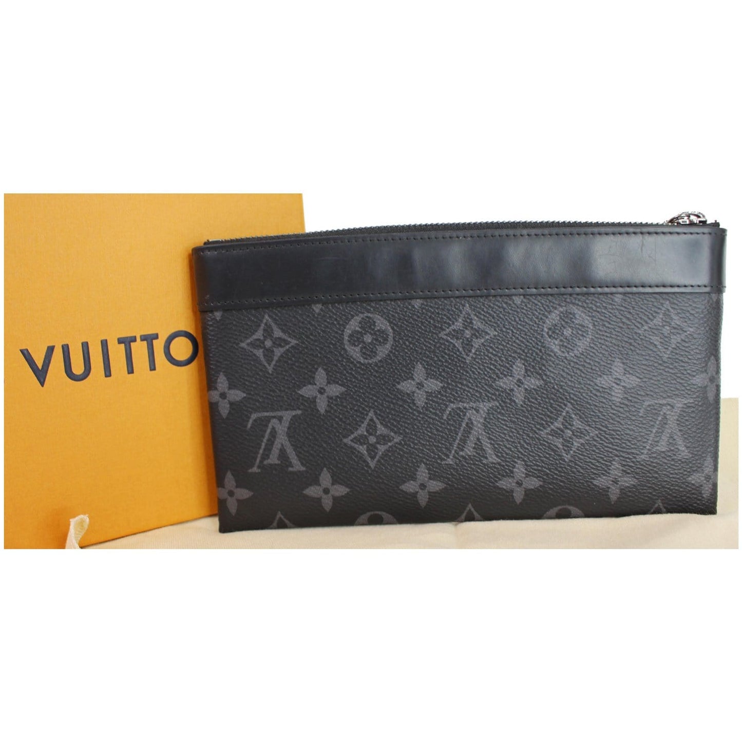 LOUIS VUITTON Discovery Pochette PM Monogram Eclipse Pouch Black