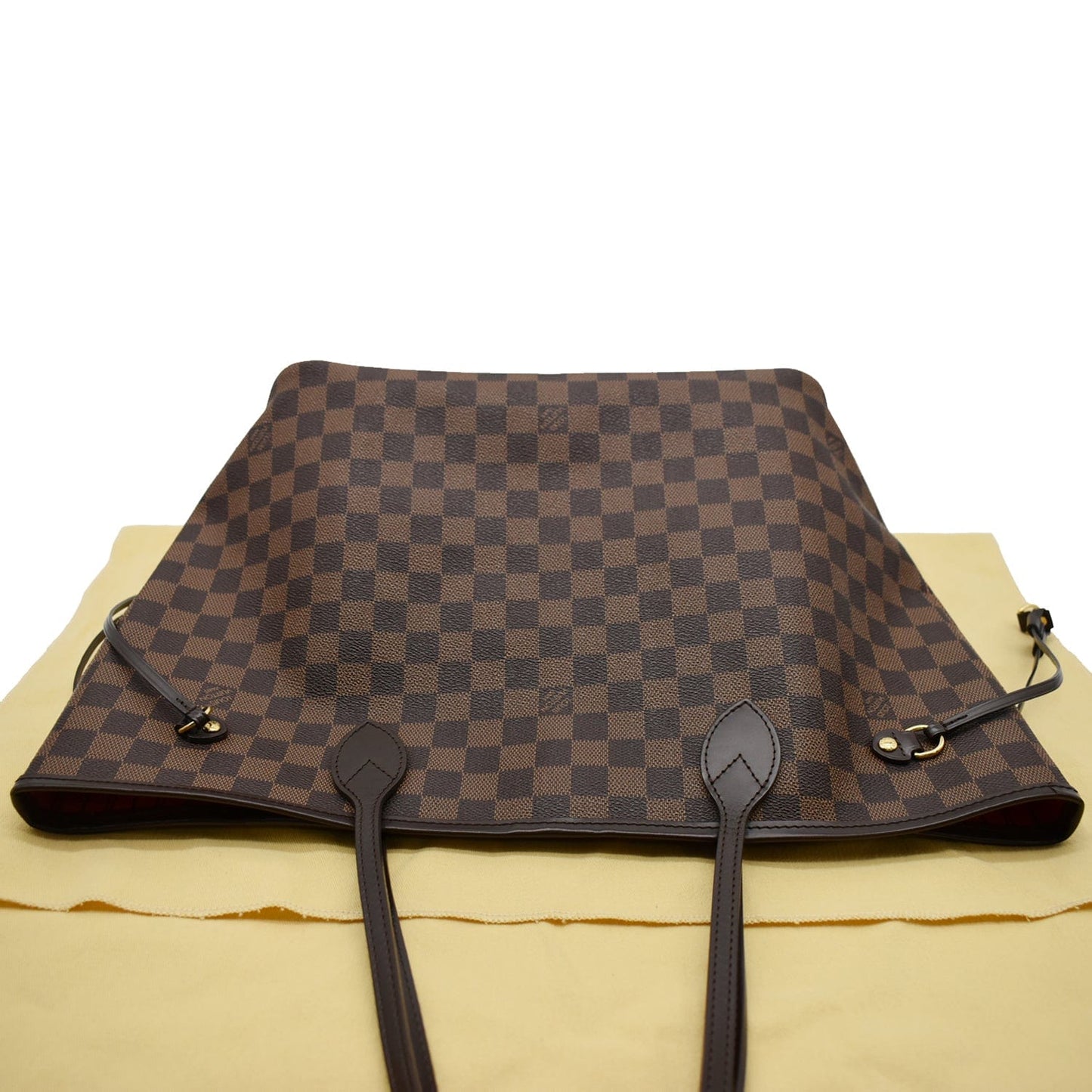 LOUIS VUITTON  Neverfull MM Damier Ebene Tote Bag Brown