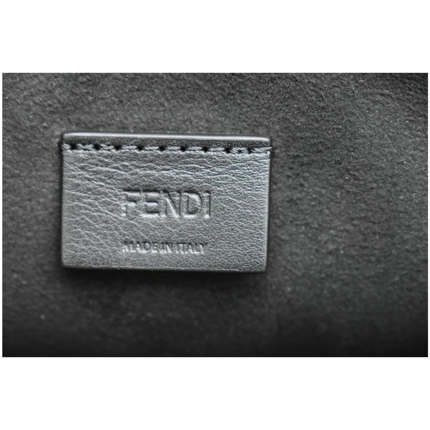 FENDI Fab Leather Crossbody Bag Black