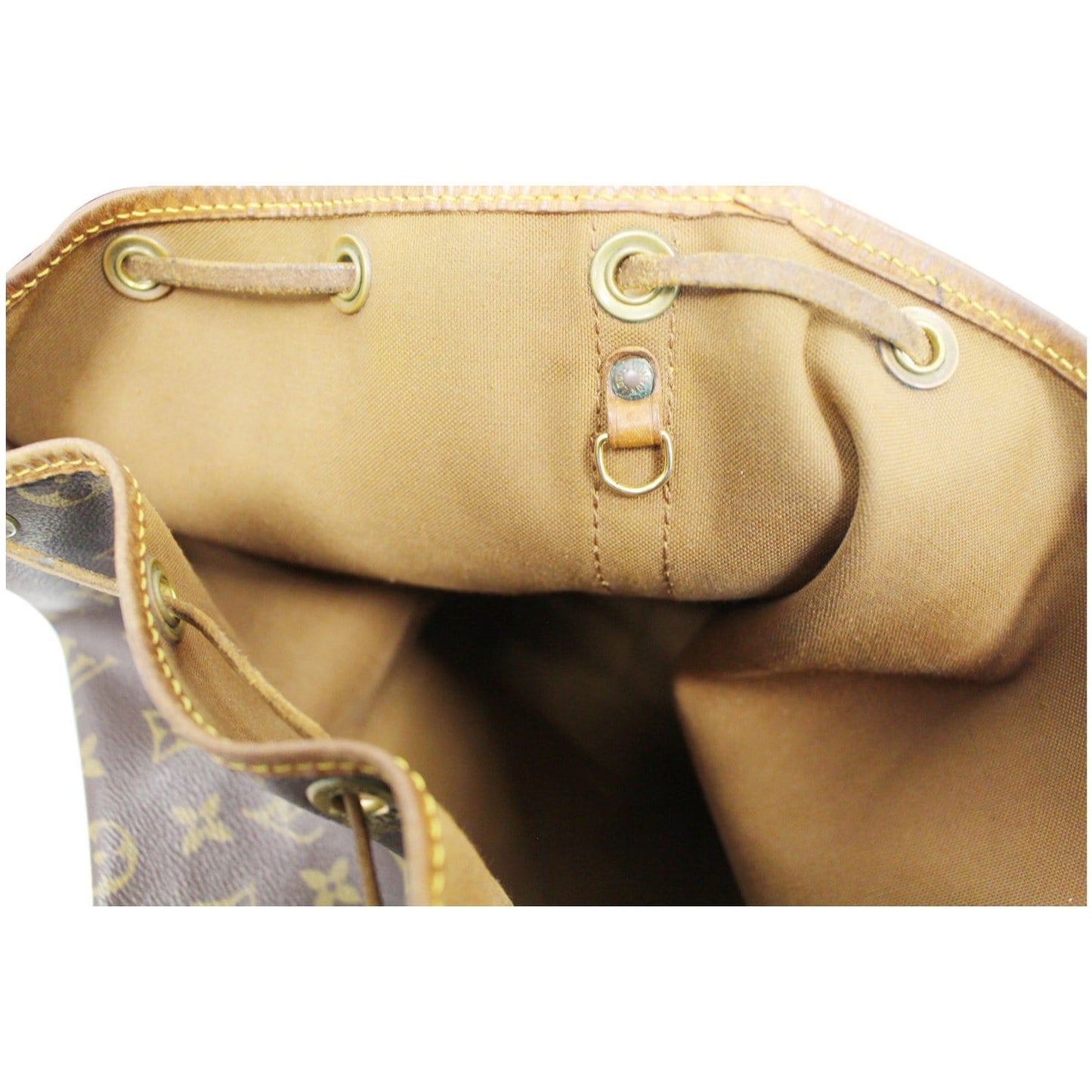 LOUIS VUITTON Large Noe Monogram Canvas Shoulder Bag Brown