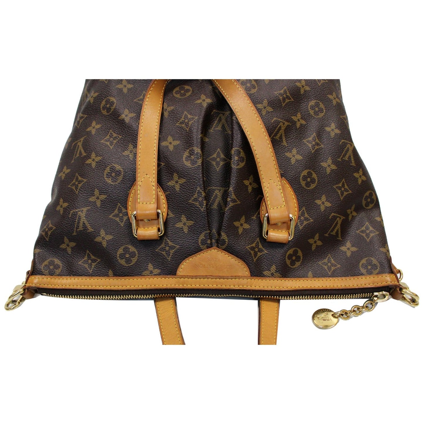 LOUIS VUITTON Palermo PM Monogram Canvas Shoulder Bag Brown