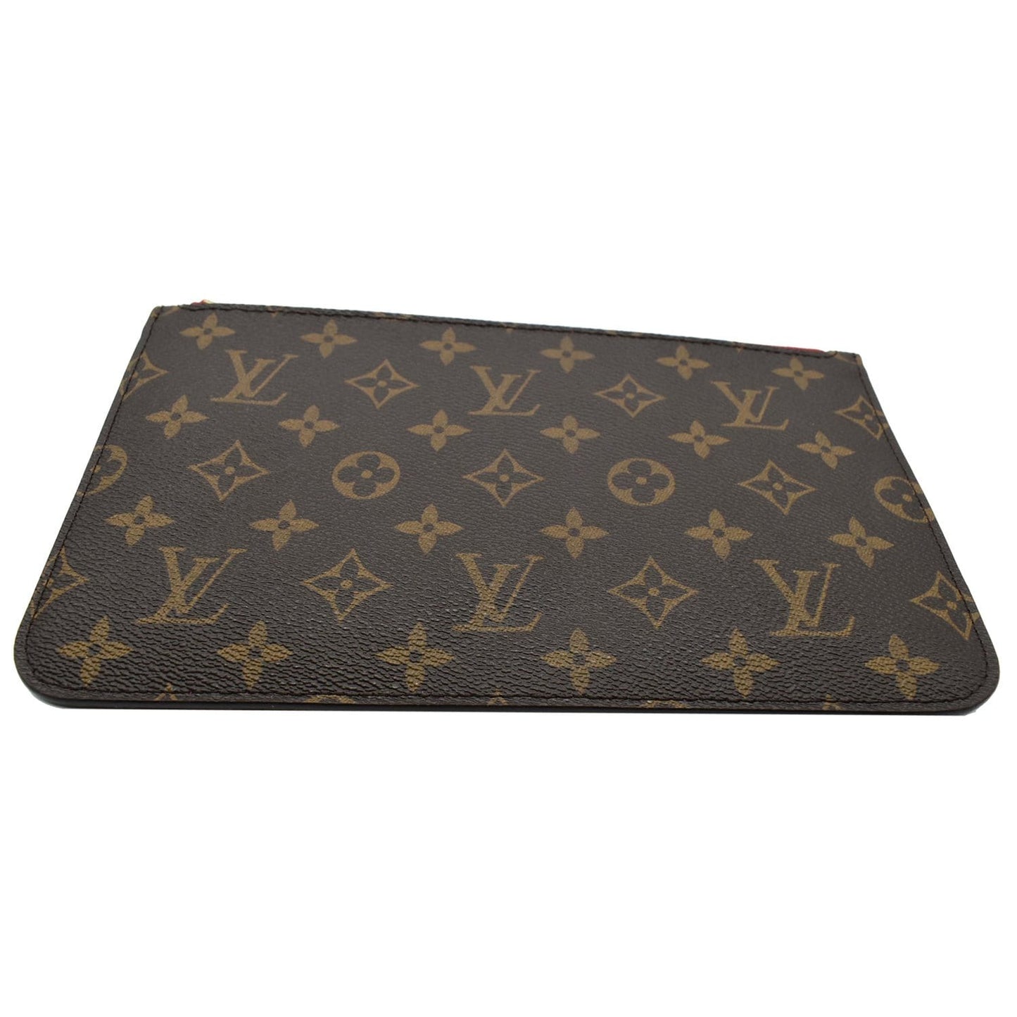 LOUIS VUITTON Pochette Wristlet Monogram Canvas Neverfull MM Brown