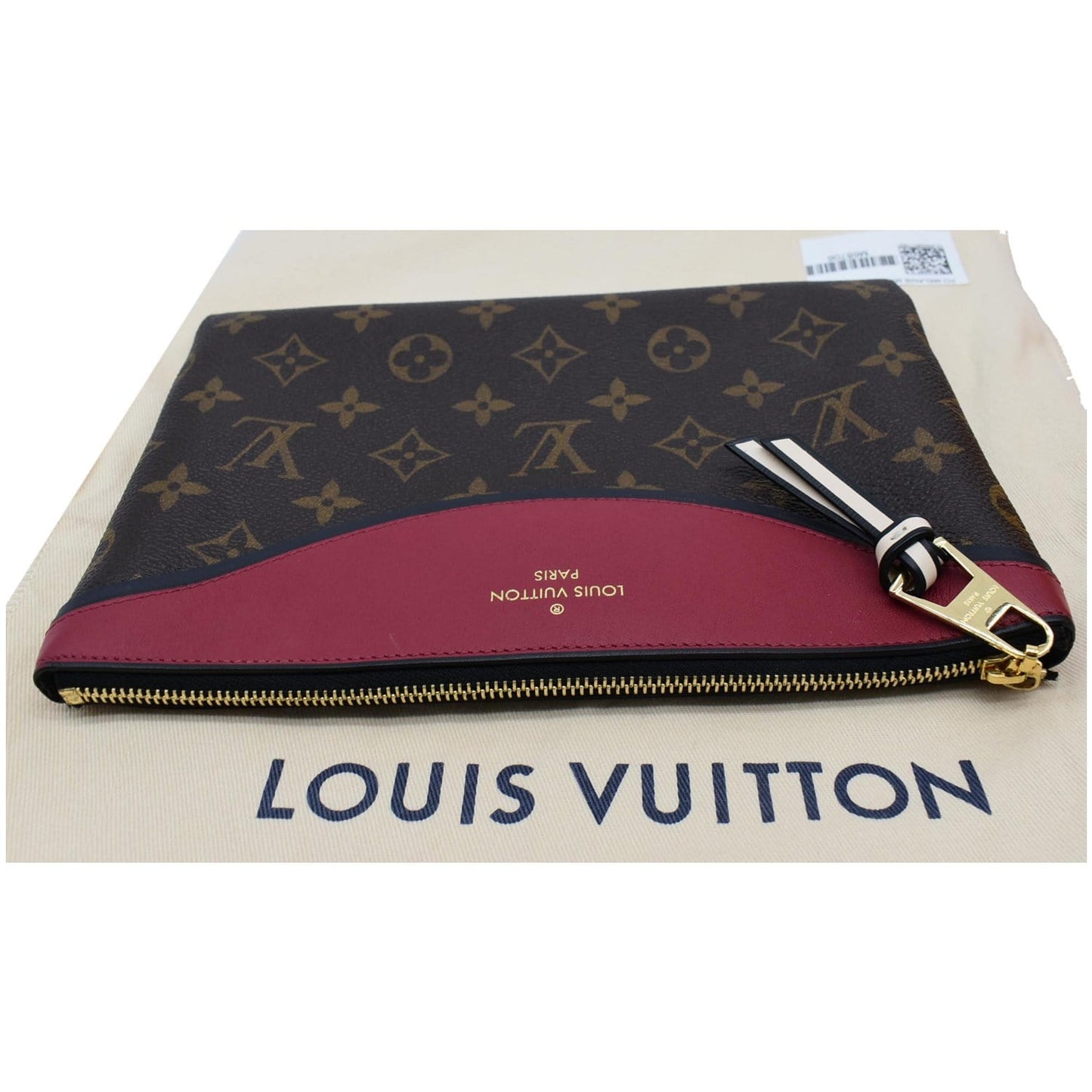 LOUIS VUITTON Tuileries Pochette NM Monogram Canvas Leather Pouch Brown -Final Sale