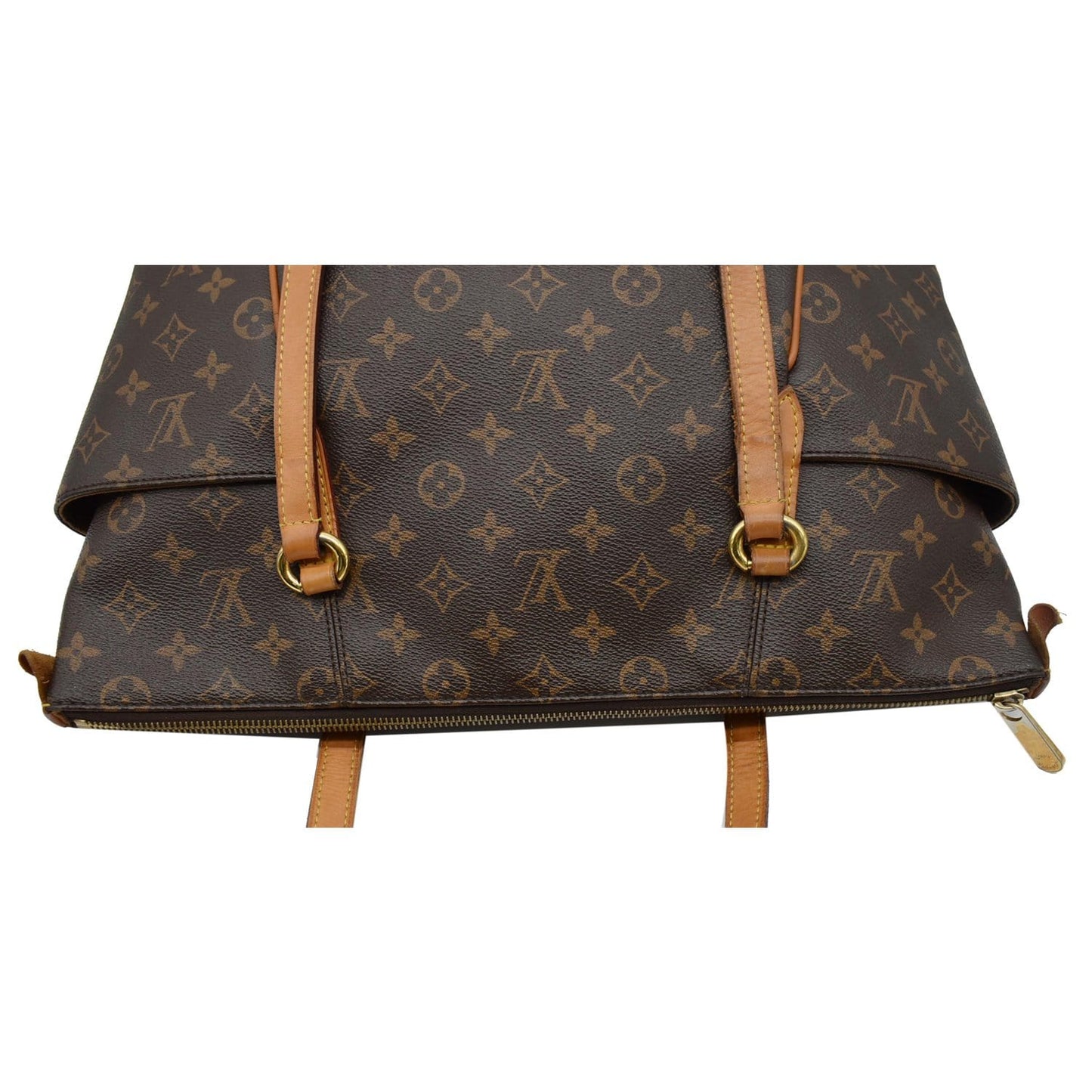 LOUIS VUITTON Totally MM Monogram Canvas Shoulder Bag Brown