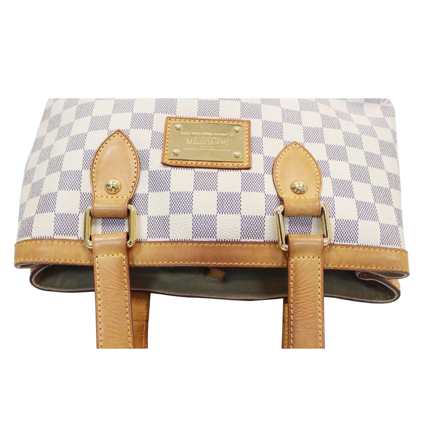 LOUIS VUITTON Hampstead PM Damier Azur Shoulder Bag White