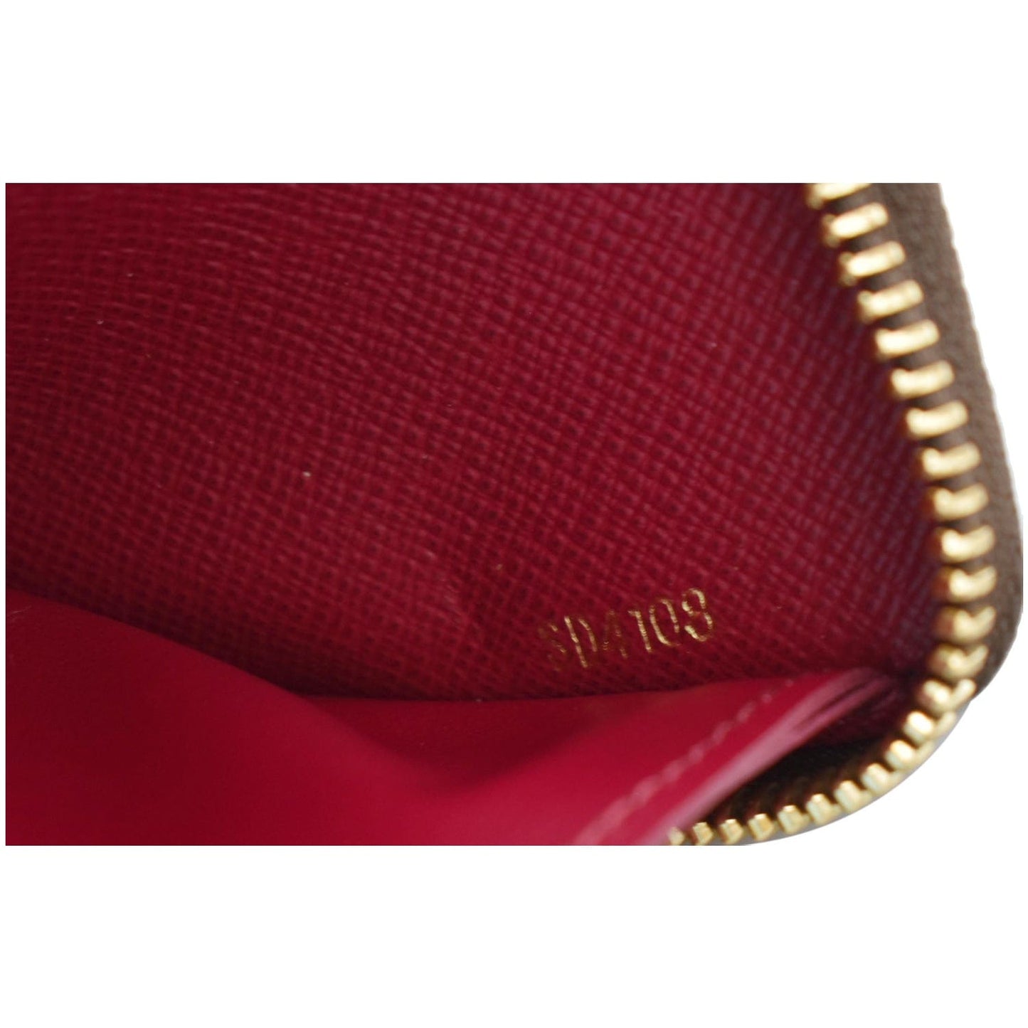 LOUIS VUITTON Clemence Monogram Canvas Zippy Wallet Brown