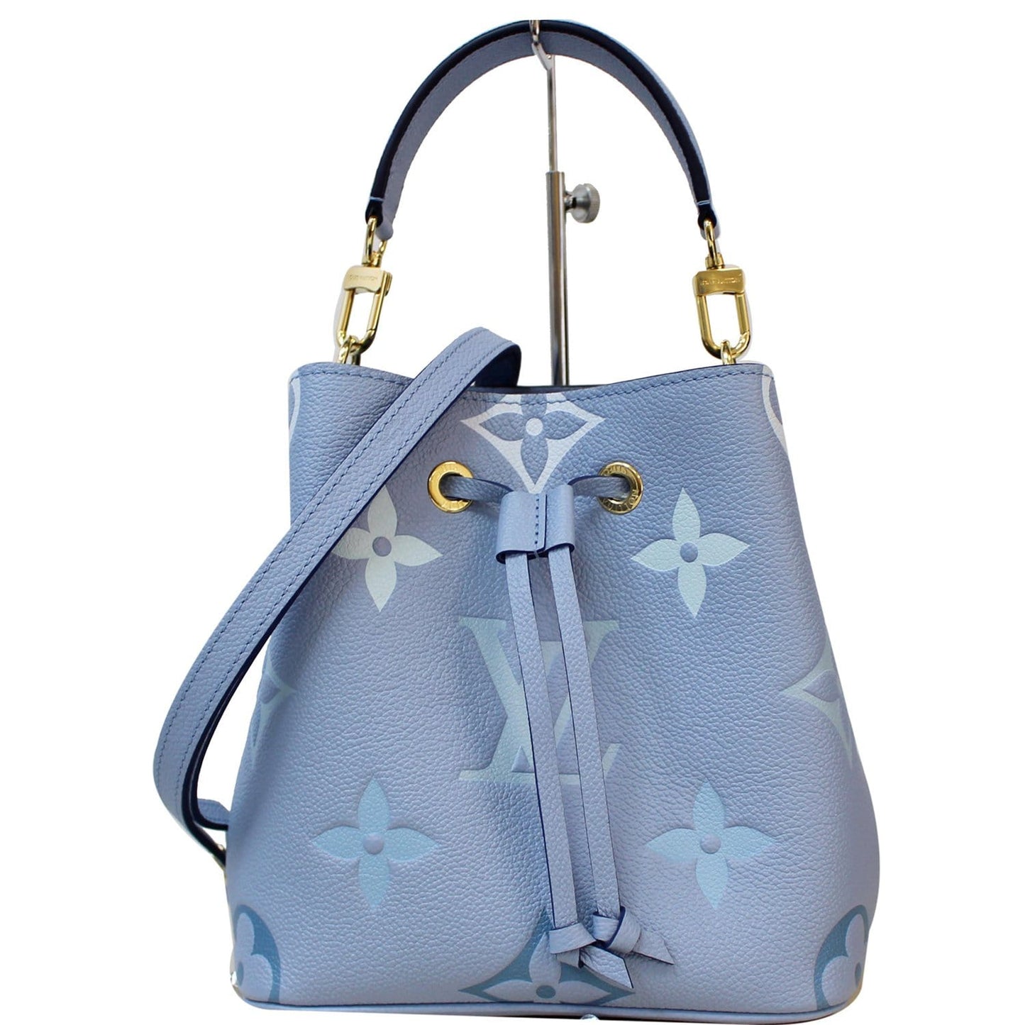 LOUIS VUITTON NeoNoe BB Monogram Empreinte Shoulder Bag Summer Blue
