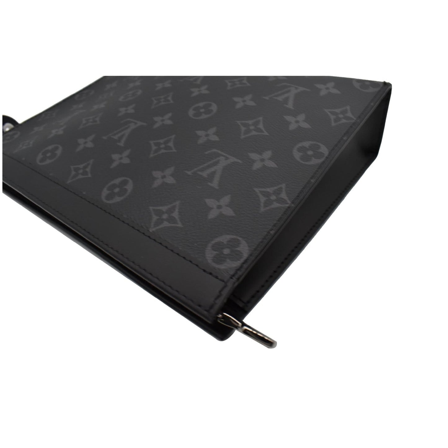 LOUIS VUITTON Voyage MM Monogram Eclipse Pochette Bag Black - 10% OFF