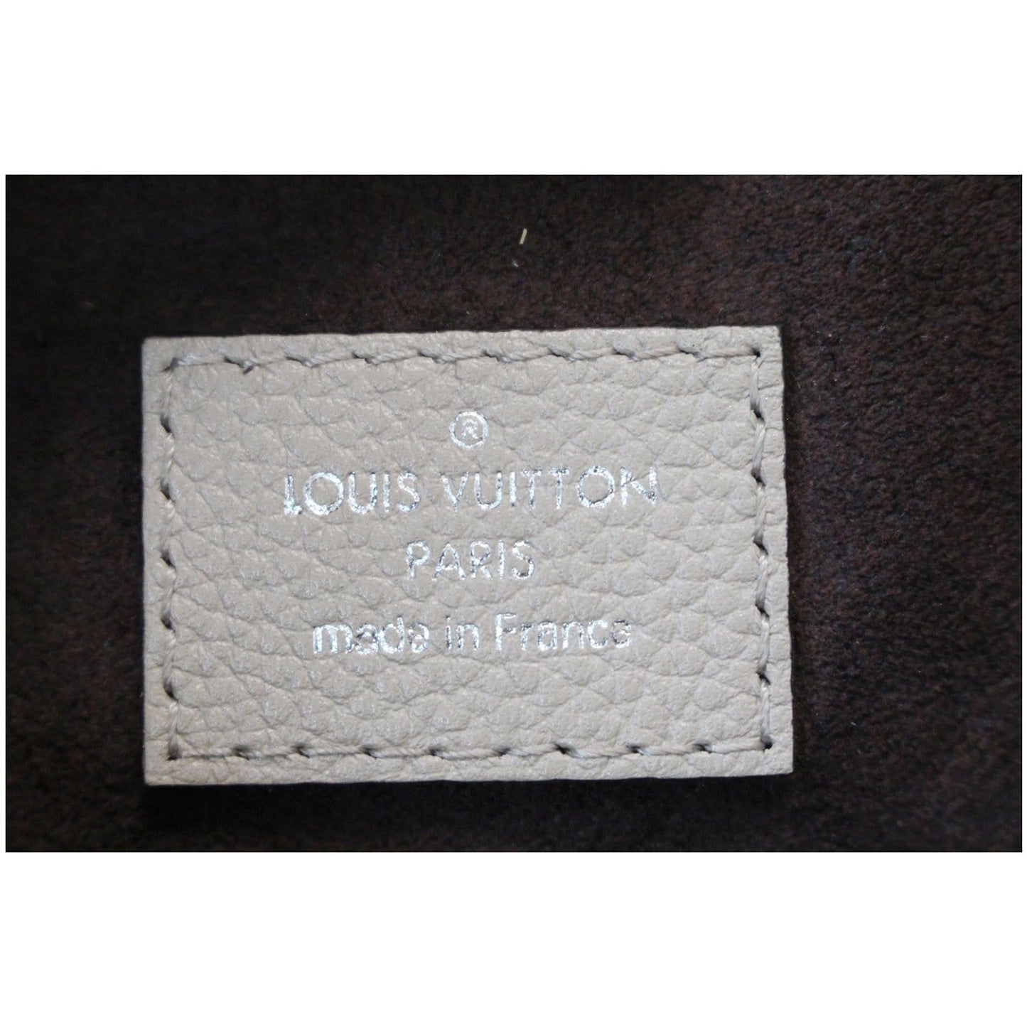 LOUIS VUITTON Mahina Babylone Chain BB Leather Shoulder Bag Galet