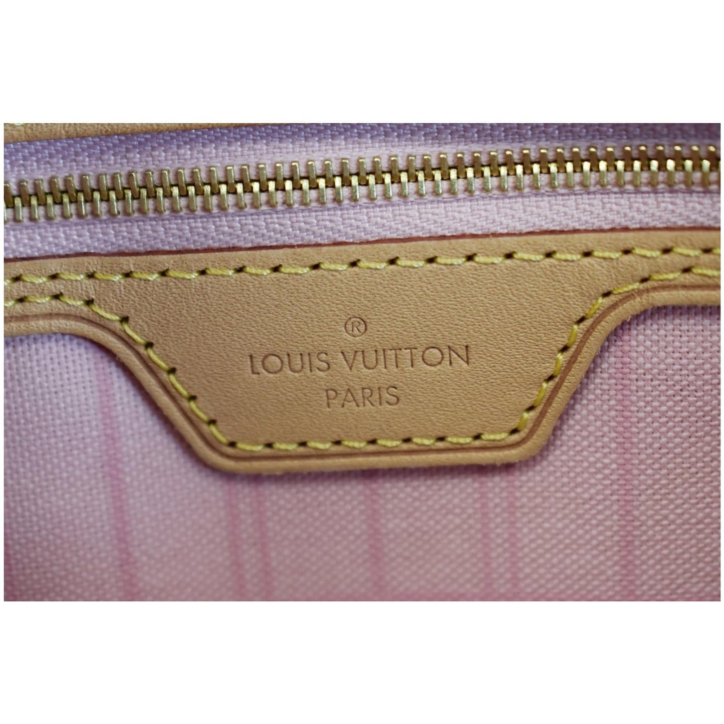 LOUIS VUITTON  Neverfull MM Damier Azur Tote Shoulder Bag White