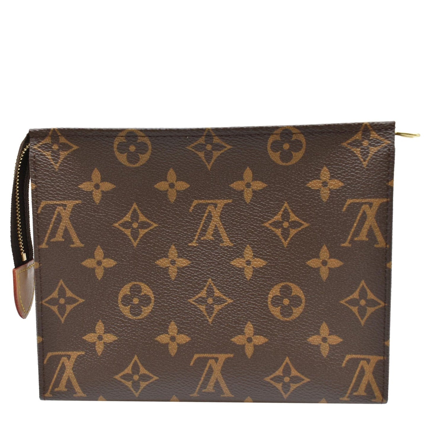 LOUIS VUITTON Toiletry 19 Monogram Canvas Cosmetics Pouch Brown