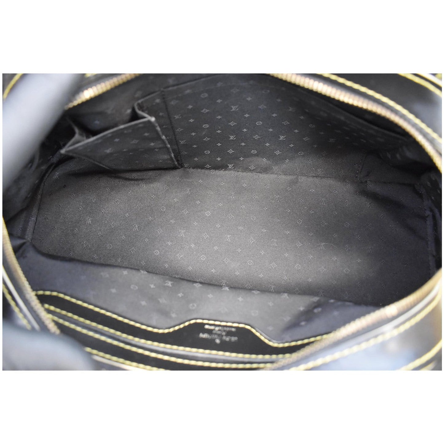 LOUIS VUITTON Le Radieux Suhali Leather Satchel Bag Black