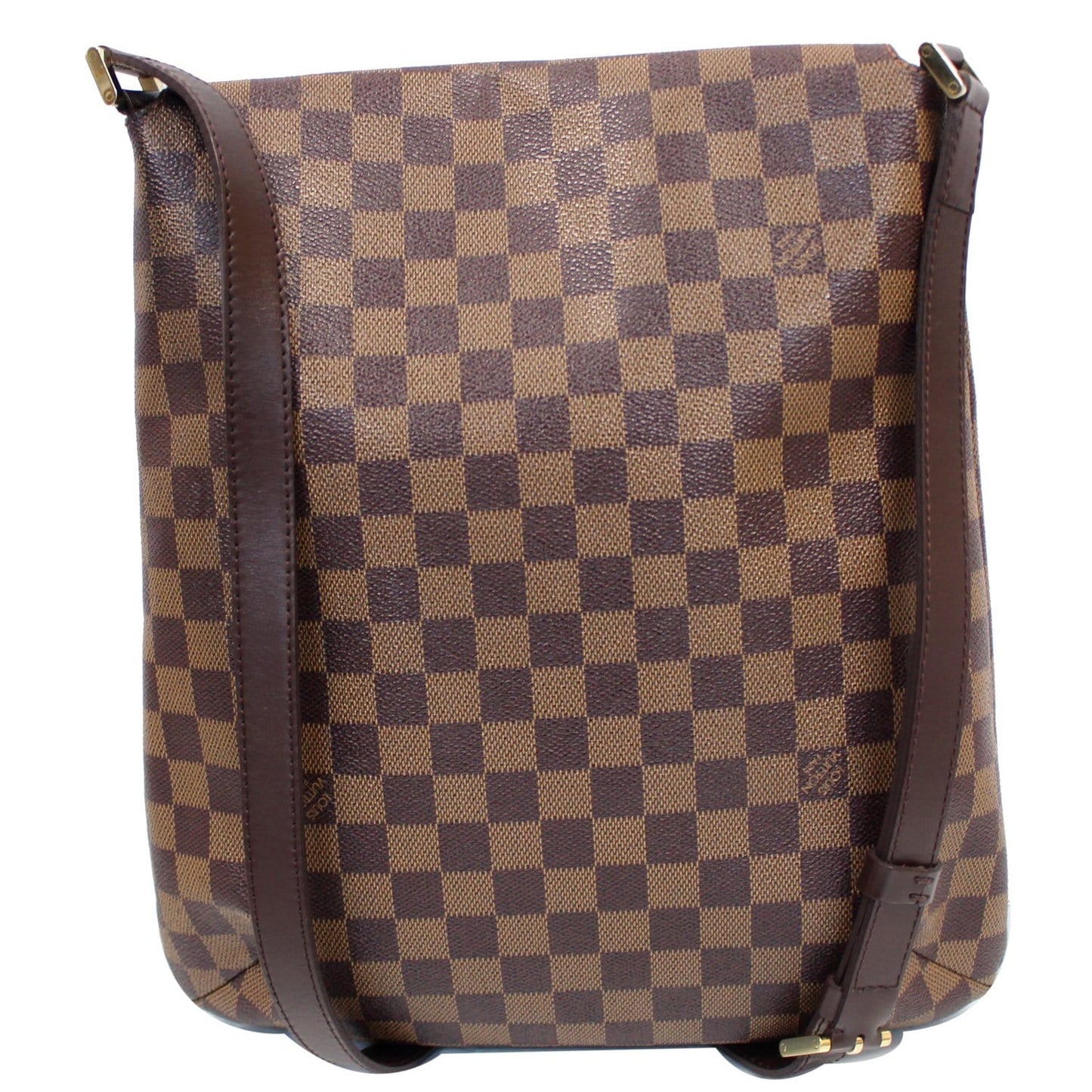 LOUIS VUITTON Musette Salsa GM Damier Ebene Crossbody Bag Brown