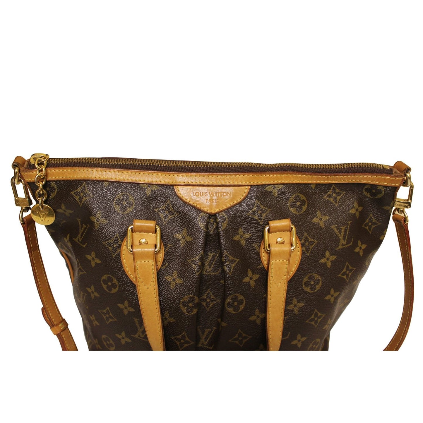 LOUIS VUITTON Palermo PM Monogram Canvas Shoulder Bag Brown