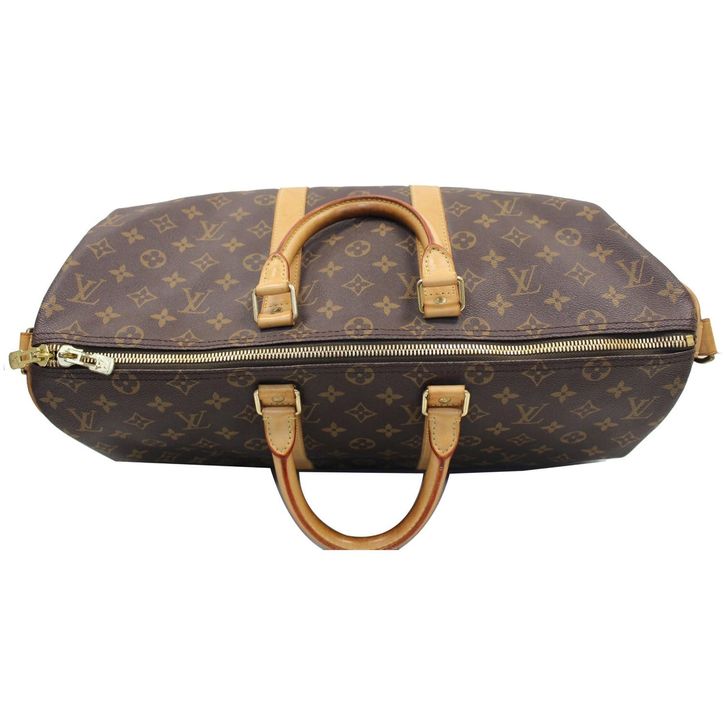 LOUIS VUITTON Keepall 45 Bandouliere  Monogram Canvas Travel Bag Brown - 15% OFF
