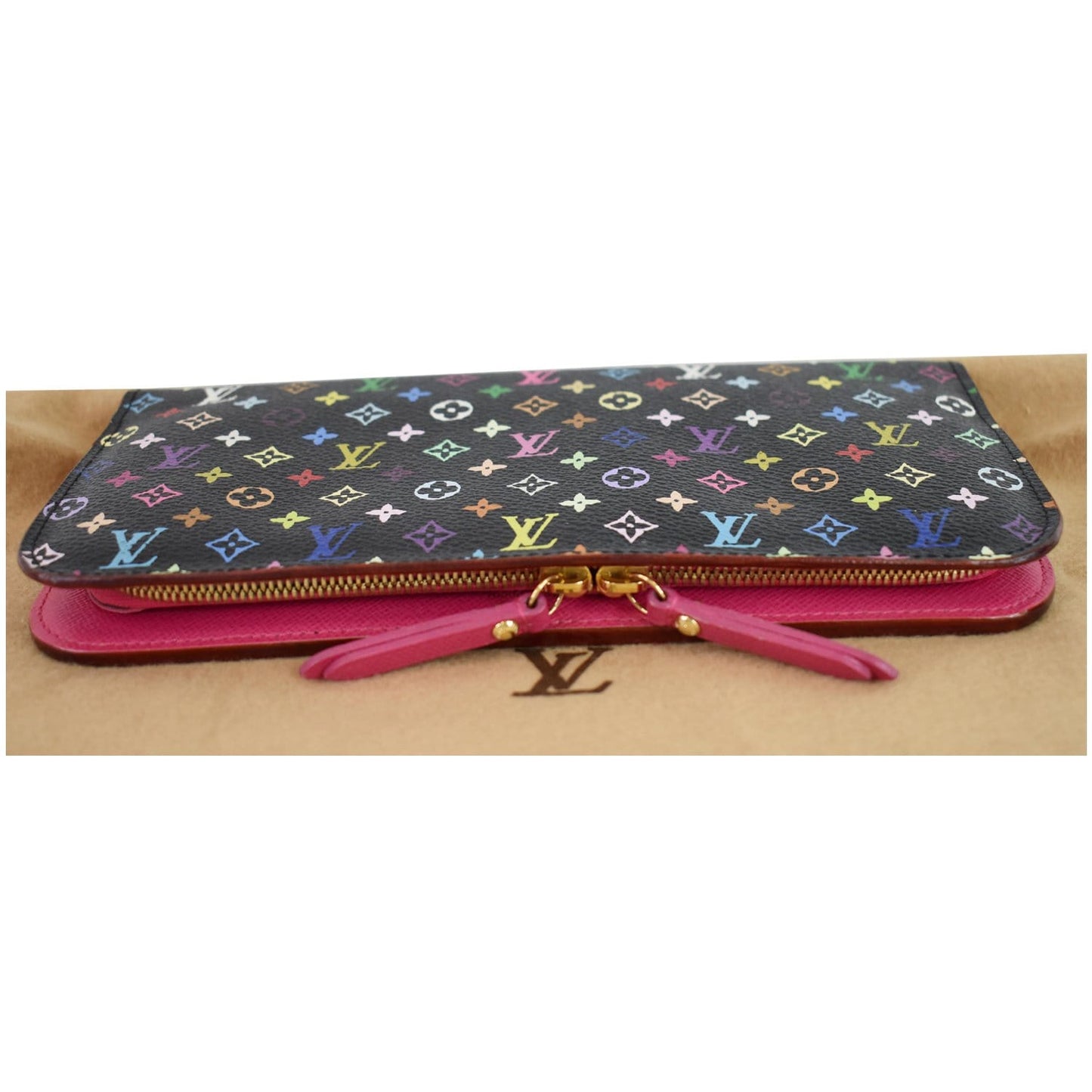 LOUIS VUITTON Portefeuille Insolite Multicolor Monogram Wallet Black