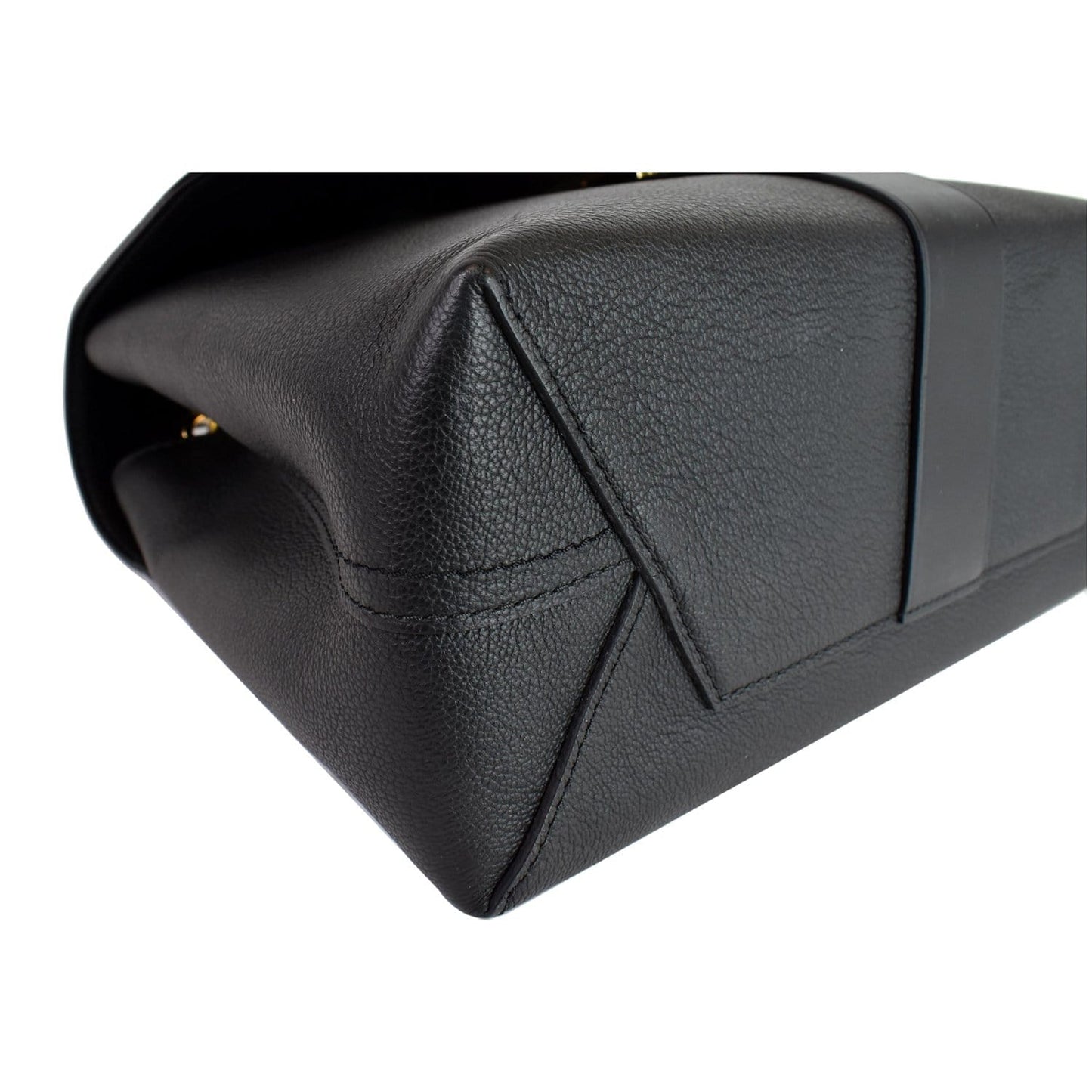 LOUIS VUITTON Very One Handle Monogram Leather Shoulder Bag Black