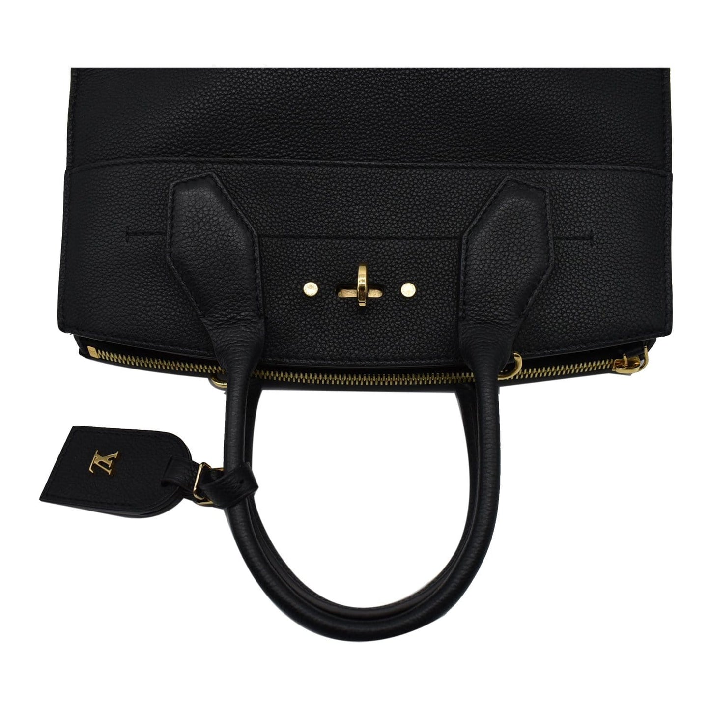 LOUIS VUITTON City Steamer MM Leather Shoulder Bag Noir