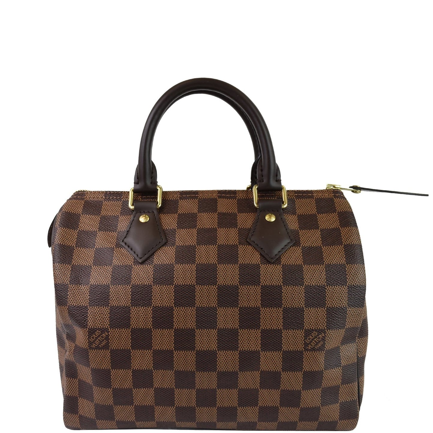 LOUIS VUITTON Speedy 25 Damier Ebene Satchel Bag Brown