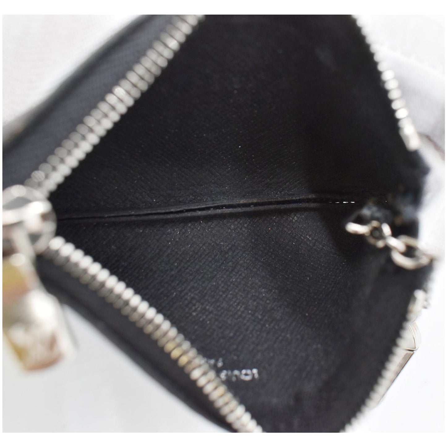 LOUIS VUITTON Pochette Key Cles Damier Graphite Coin Case Black - 15% OFF