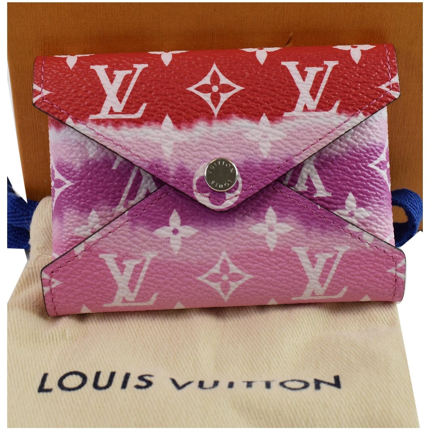 LOUIS VUITTON Kirigami Pochette Medium/Small Monogram Escale Blue/Red - Final Sale
