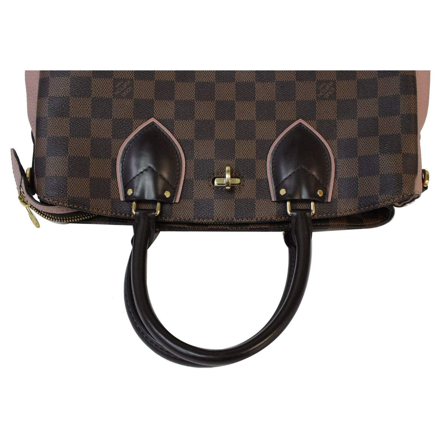LOUIS VUITTON Normandy Damier Ebene Shoulder Bag Brown