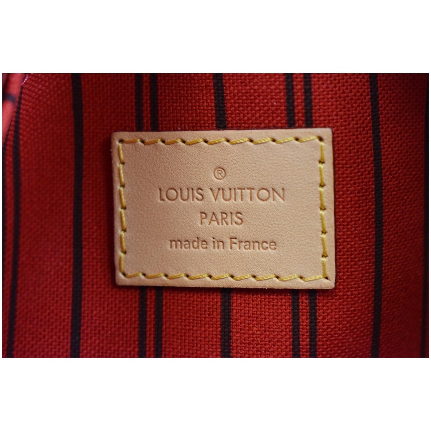 LOUIS VUITTON Pochette Wristlet Pouch Monogram Canvas Neverfull MM Brown