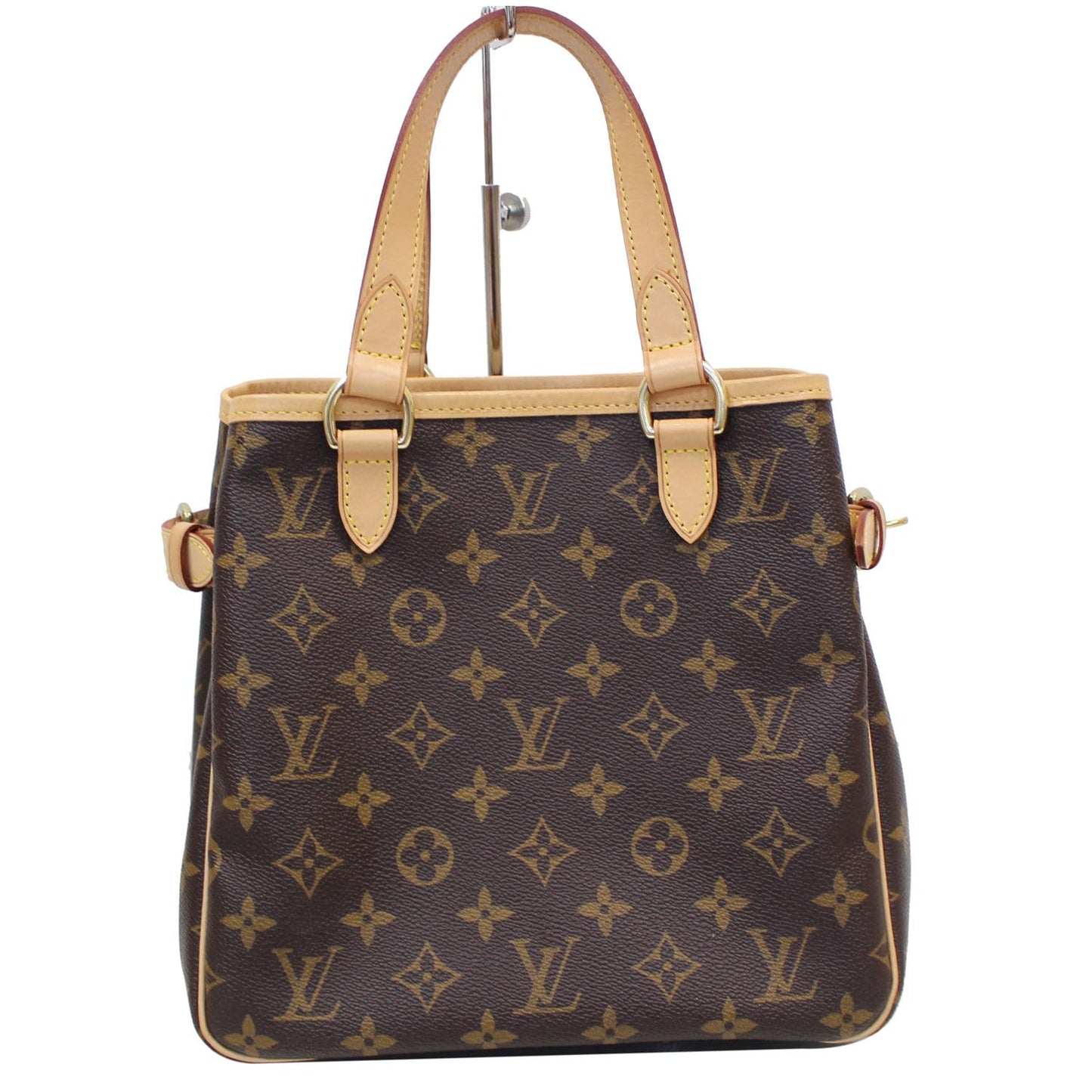 LOUIS VUITTON Batignolles Vertical Monogram Canvas Tote Bag Brown