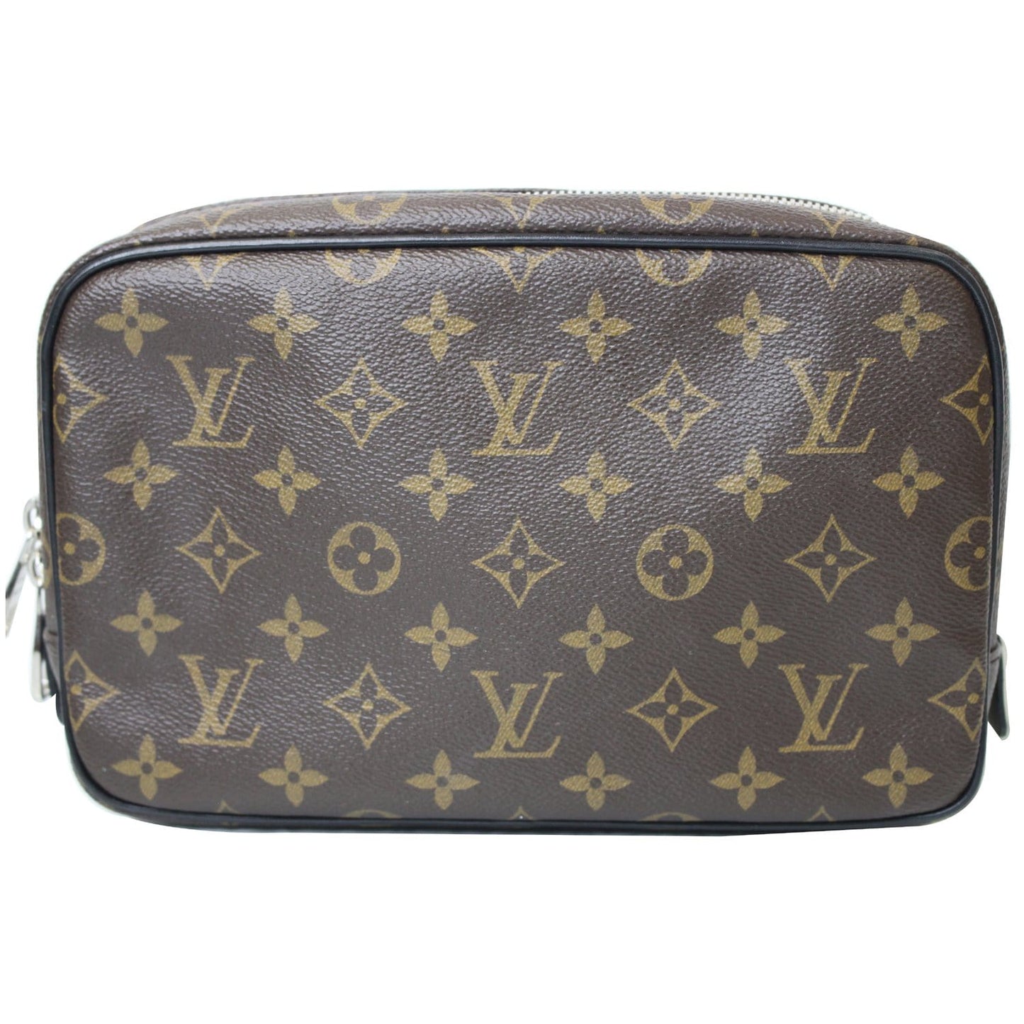 LOUIS VUITTON Monogram Macassar Toilet Pouch GM Brown