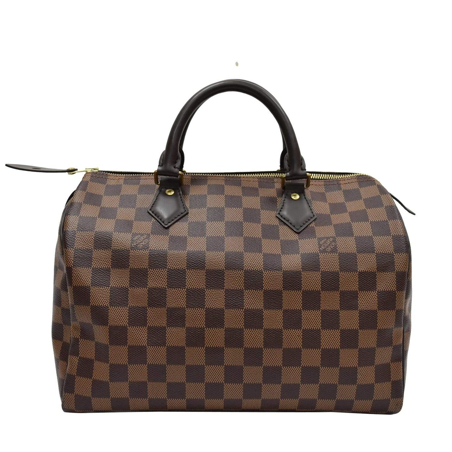 LOUIS VUITTON Speedy 30 Damier Ebene Shoulder Bag Brown