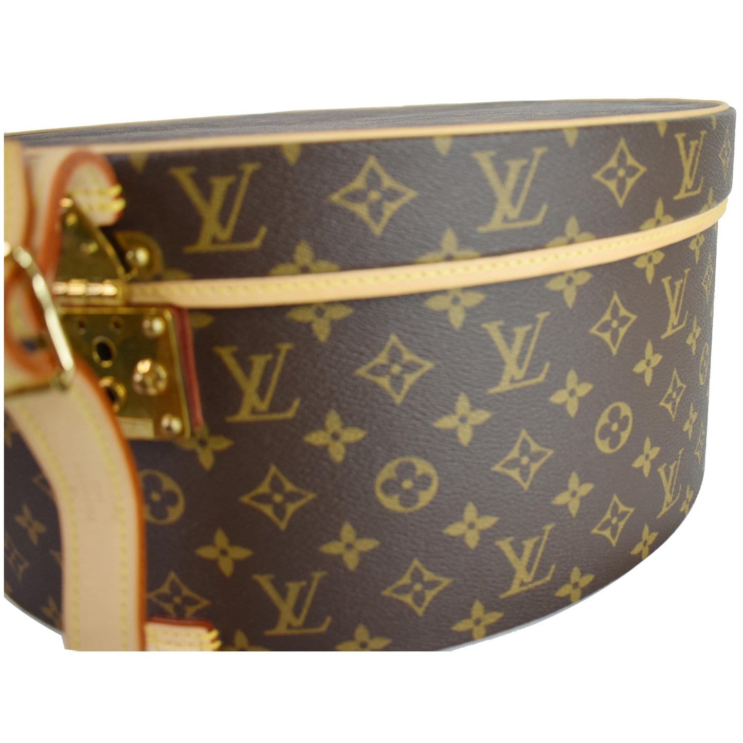 LOUIS VUITTON Hat Box 40 Monogram Canvas Travel Bag Brown