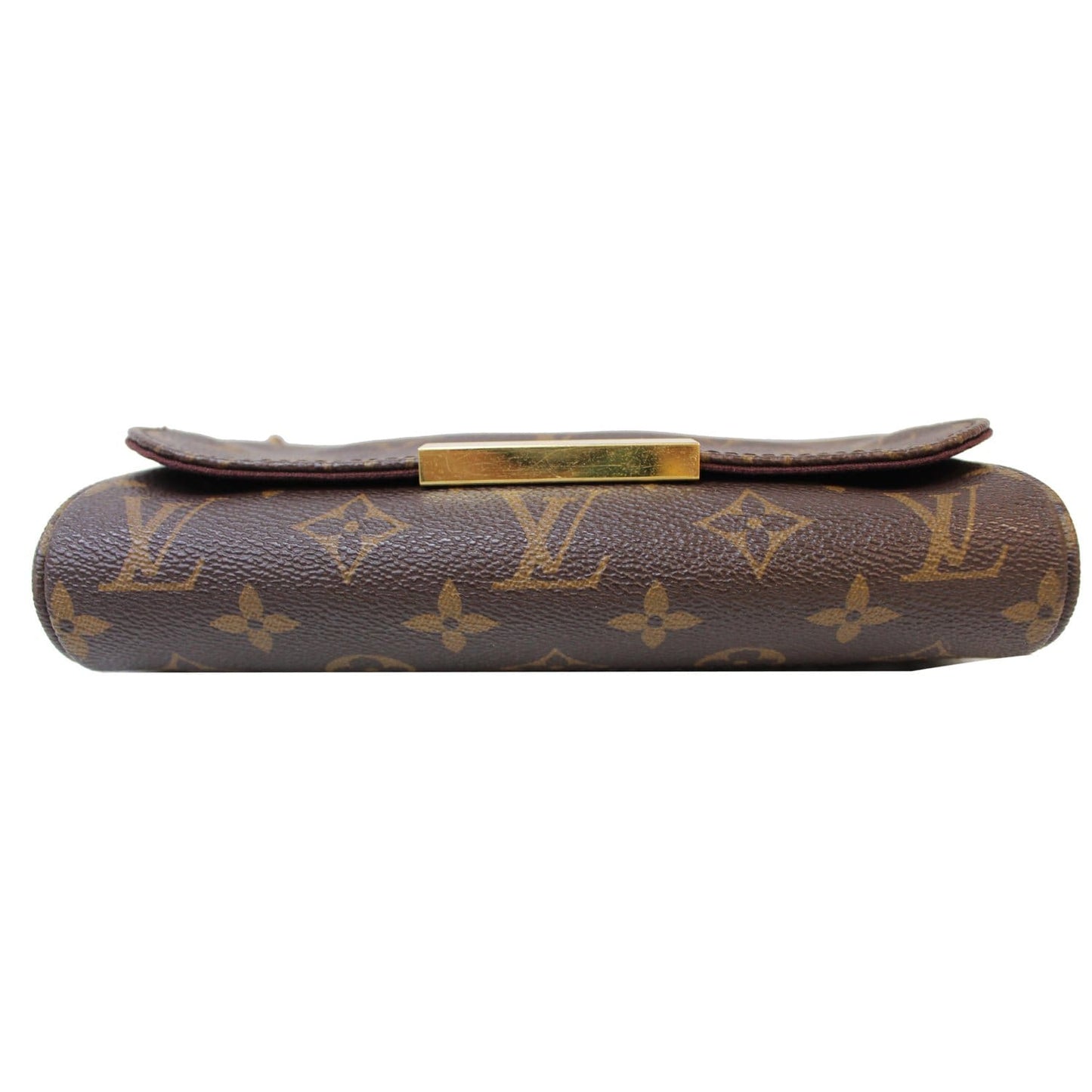 LOUIS VUITTON Favorite PM Monogram Canvas Crossbody Bag Brown