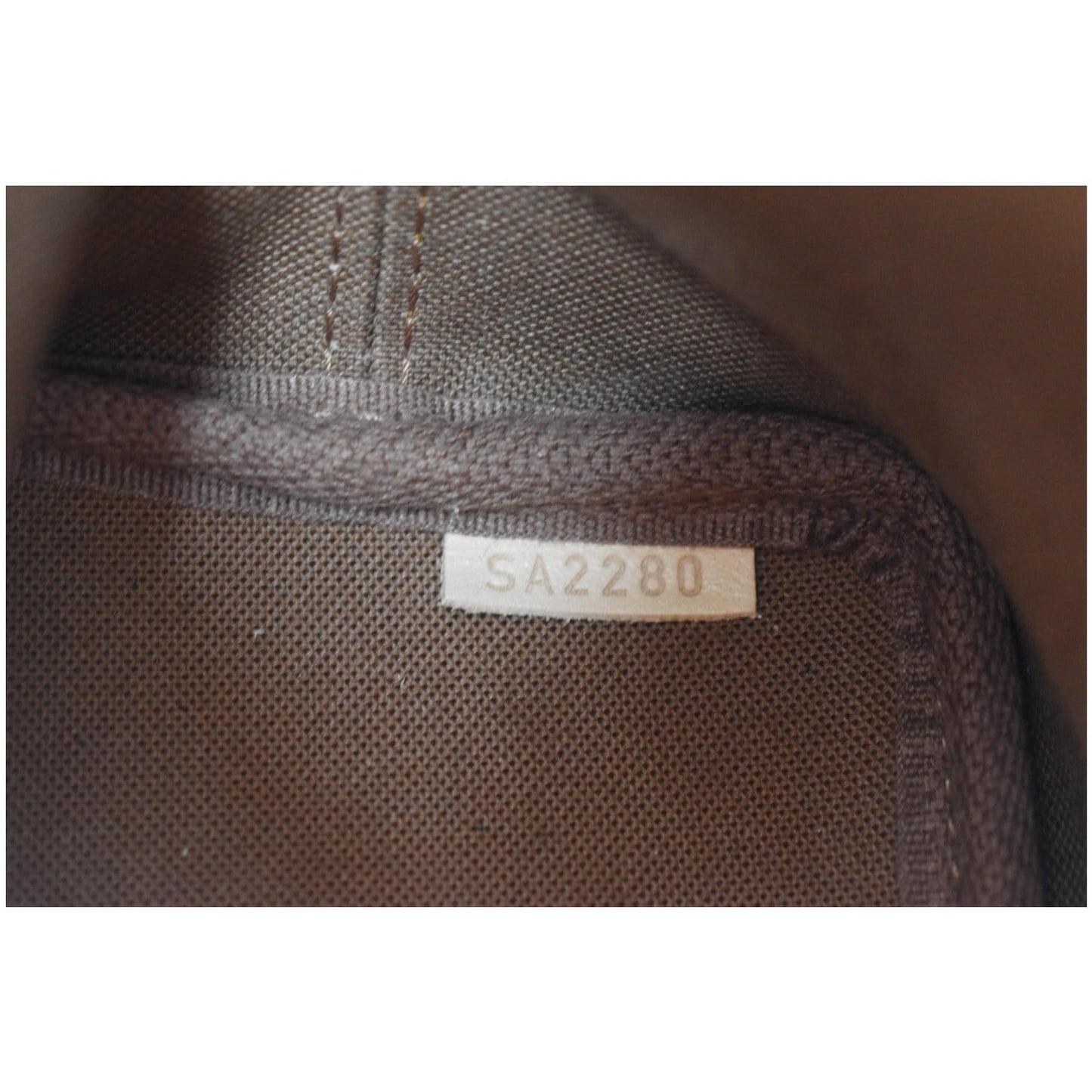 LOUIS VUITTON Nano Noe Monogram Canvas Crossbody Bag Brown