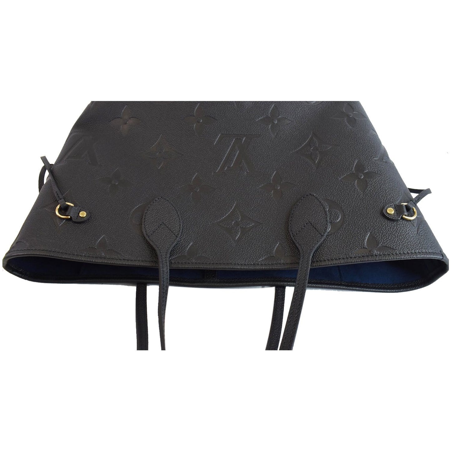 LOUIS VUITTON Neverfull MM Monogram Empreinte Tote Bag Black