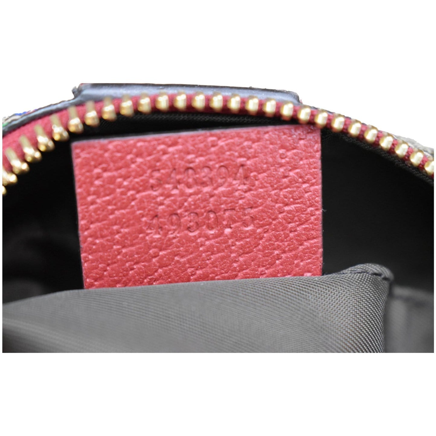 GUCCI Ophidia Floral GG Supreme Monogram Cosmetic Case Red 548394
