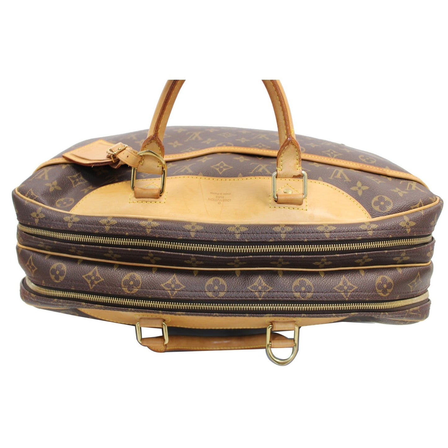LOUIS VUITTON Alize 24 Heures Soft Suitcase Bag Brown