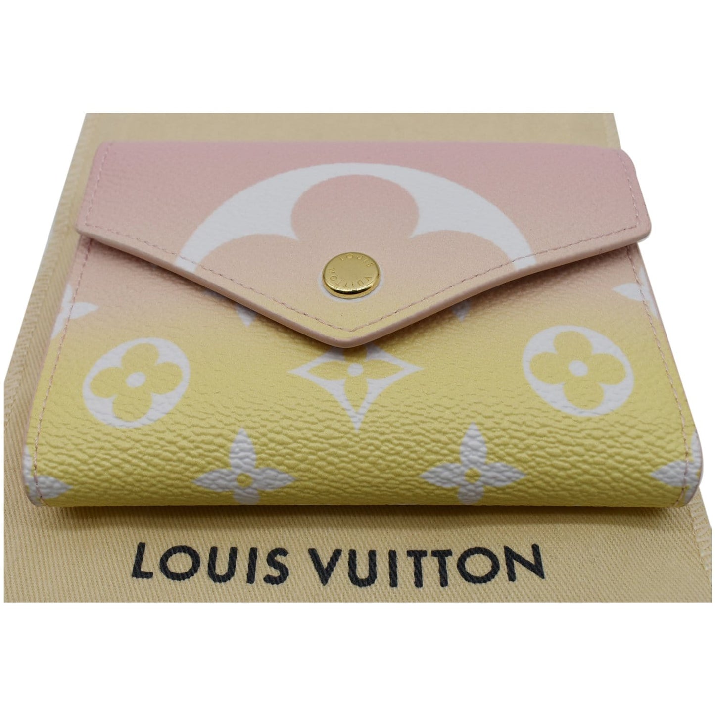 LOUIS VUITTON Monogram Victorine Pool Compact Wallet Pink