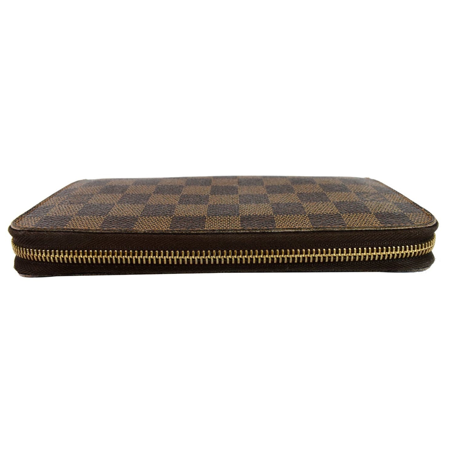LOUIS VUITTON Zippy Damier Ebene Organizer Wallet Brown