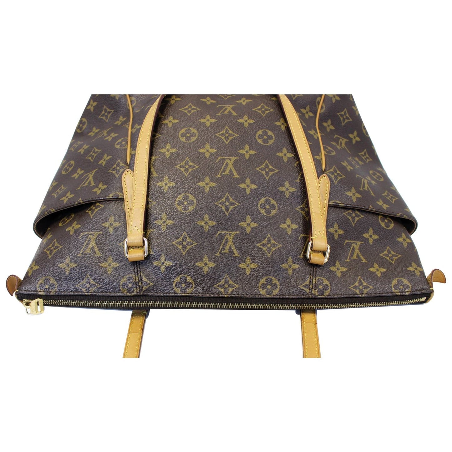 LOUIS VUITTON Totally MM Monogram Canvas Tote Shoulder Bag Brown