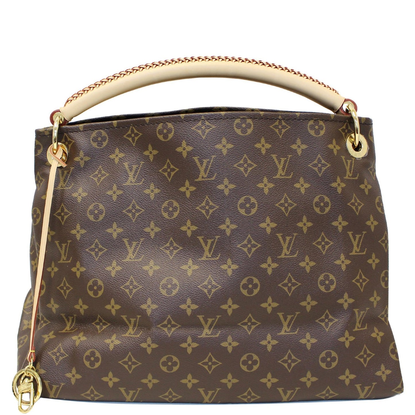 LOUIS VUITTON Artsy MM Monogram Canvas Shoulder Bag Brown