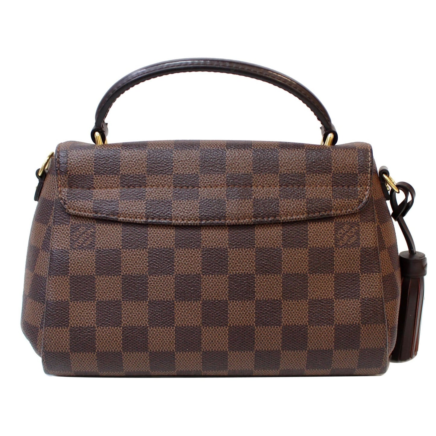LOUIS VUITTON Croisette Damier Ebene Shoulder Crossbody Bag Brown
