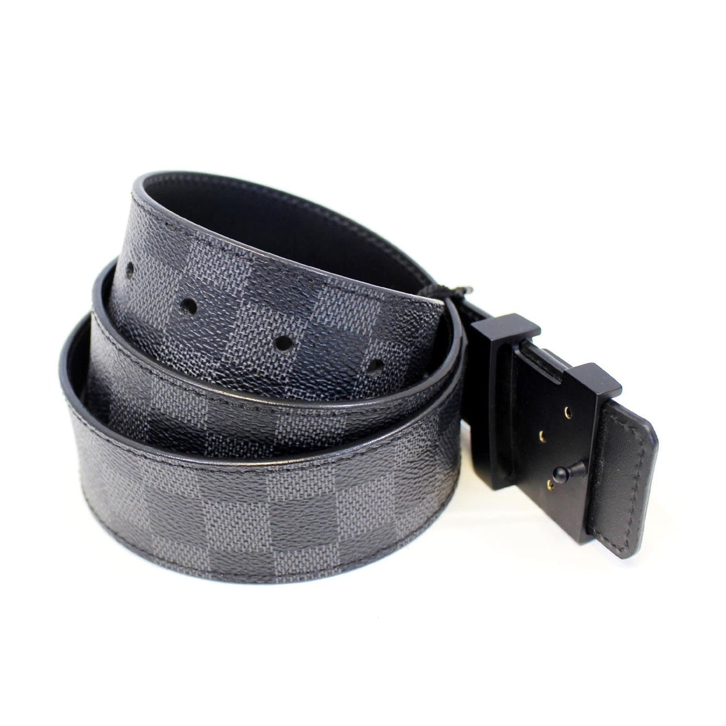 LOUIS VUITTON Damier Graphite LV Initiales Belt