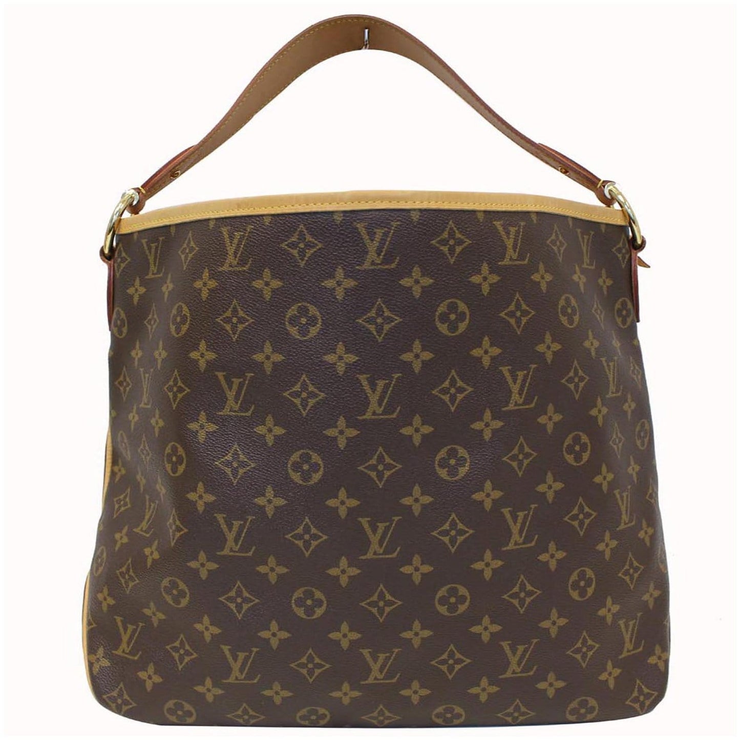 LOUIS VUITTON Delightful MM NM Monogram Canvas Tote Shoulder Bag Brown