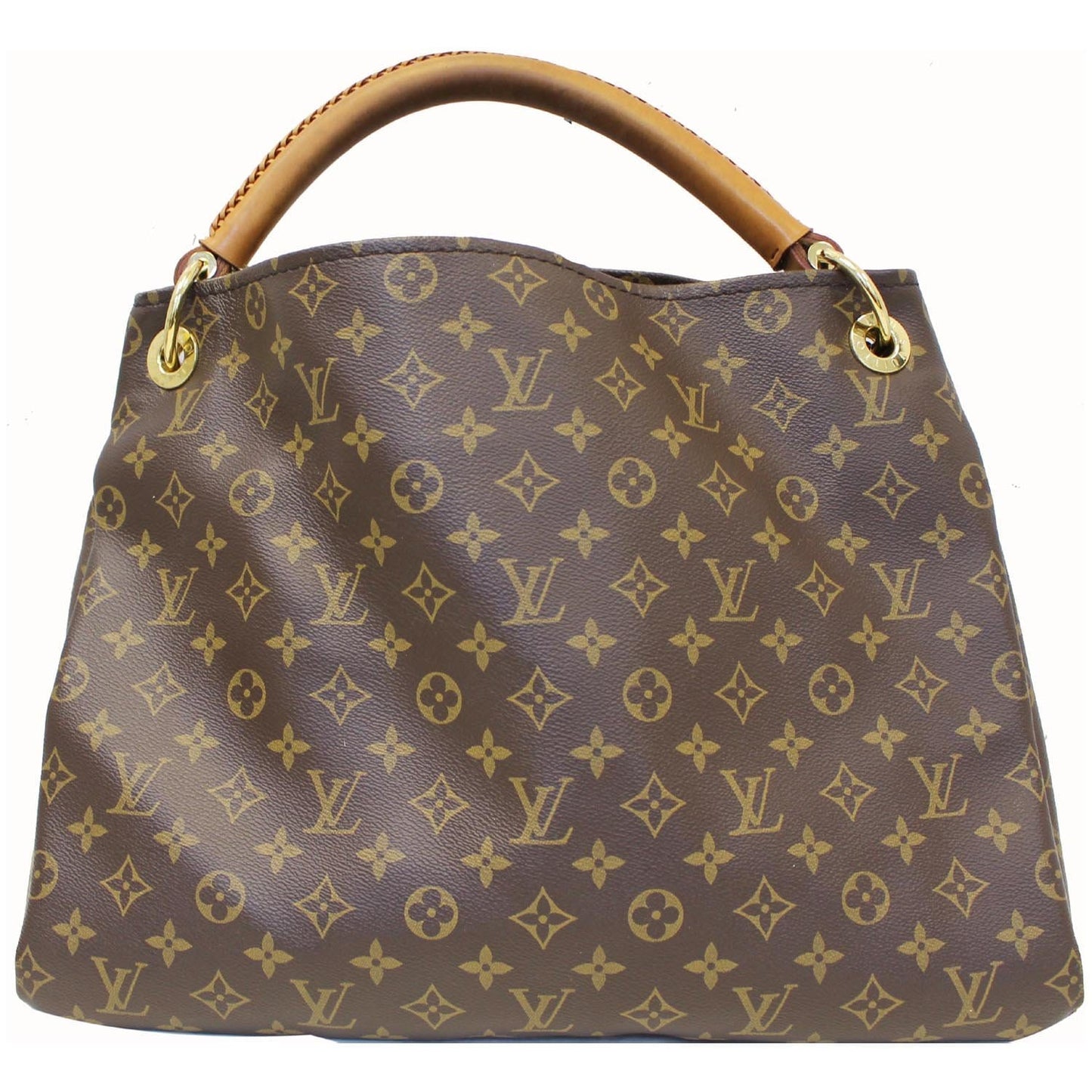 LOUIS VUITTON Artsy MM Monogram Canvas Shoulder Bag Brown