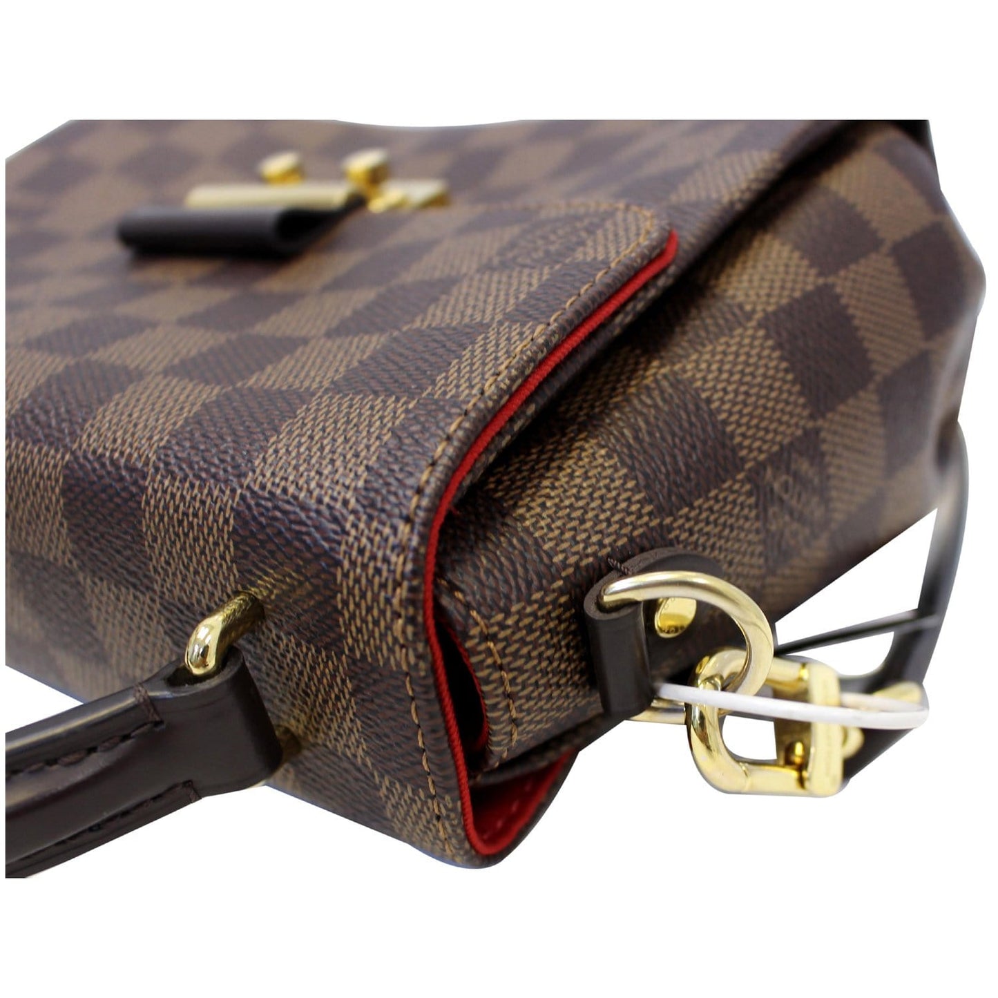 LOUIS VUITTON Croisette Damier Ebene Shoulder Crossbody Bag Brown