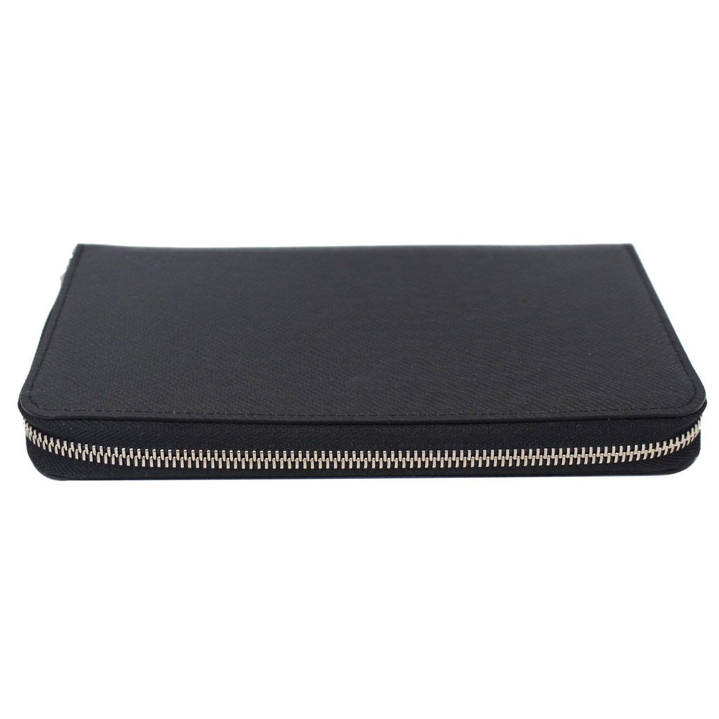 LOUIS VUITTON Zippy Organizer Taiga Leather Wallet Black